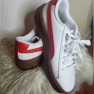 Puma Smash Stripe Platform Sneakers 10 NEW